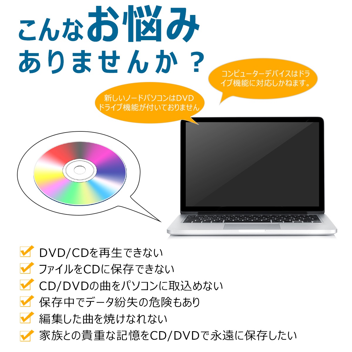 DVDドライブ 外付け -D158