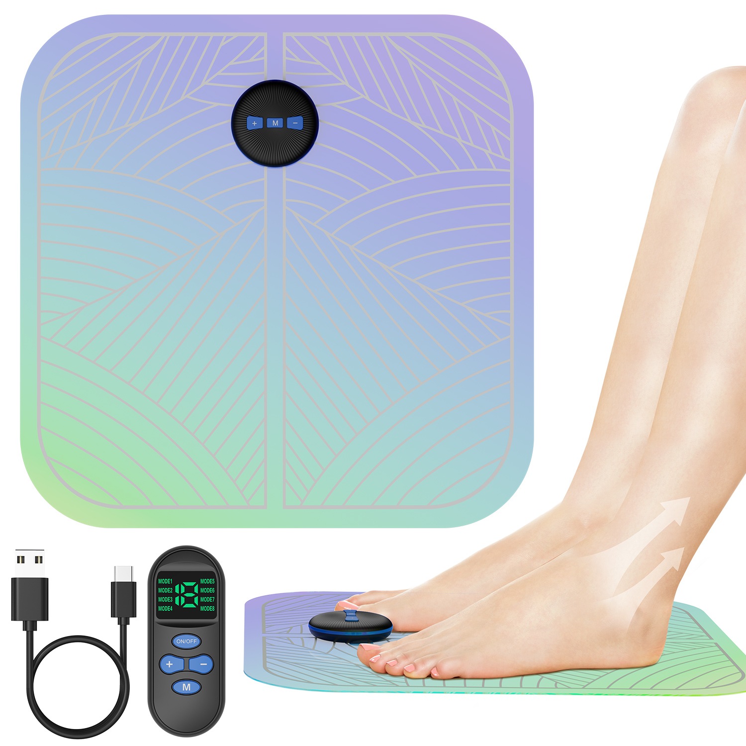 ウエイトトレーニング EMS FOOT MAT EMSフットトレーニングマット ブラック｜ファミリー・ライフ公式通販