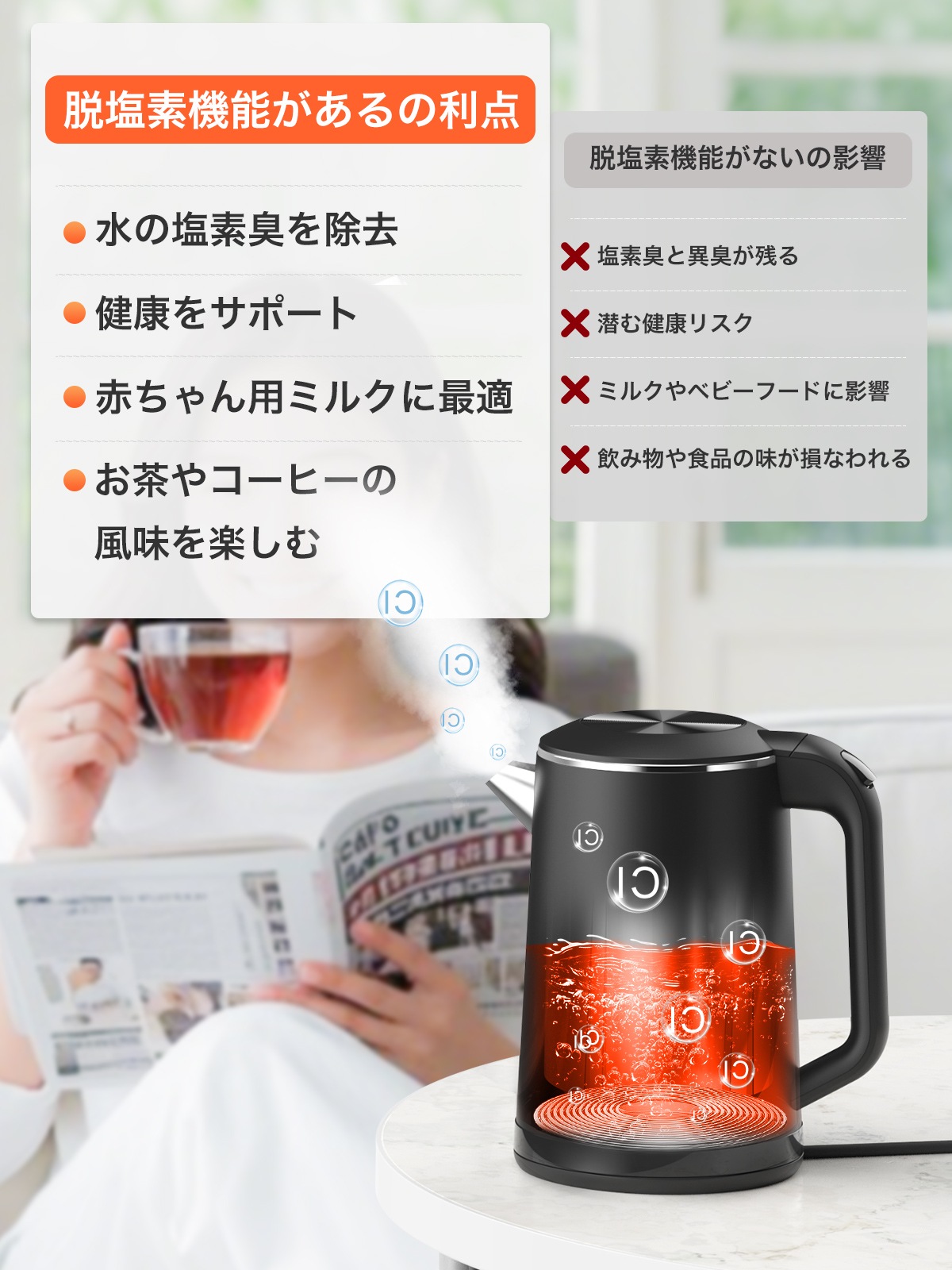 電気ケトル J160