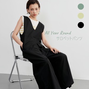 《春秋》【On One's Own】INを変えるだけで年中使えるサロペットパンツ・リネン混・ジャンパーパンツ