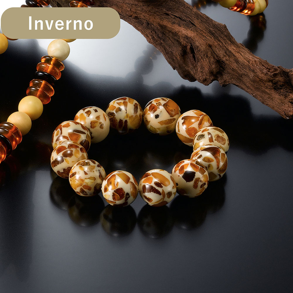 琥珀ブレスレット Inverno （写真の一番右） | ブレスレット（他