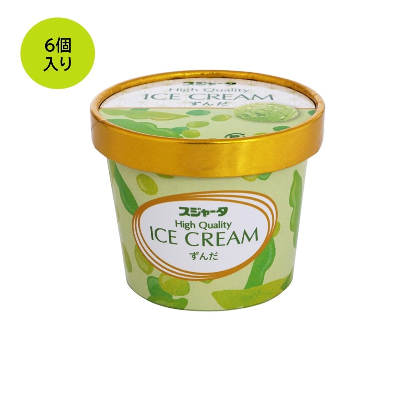 ｼﾝｶﾝｾﾝｽｺﾞｲｶﾀｲｱｲｽ（ずんだ）6個入り【送料無料】