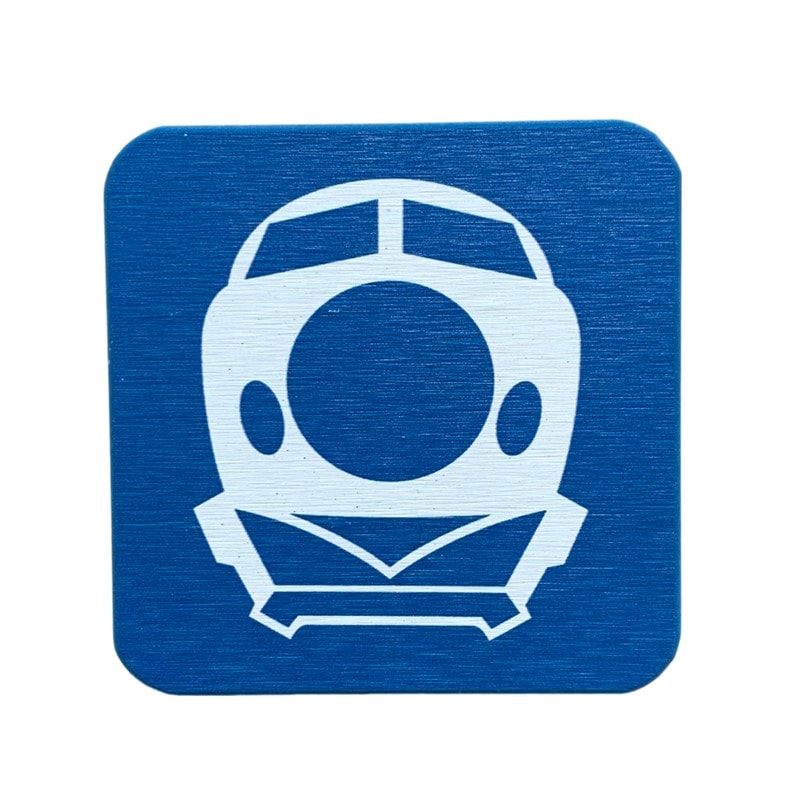 珪藻土コースター（新幹線０系ピクトグラム）