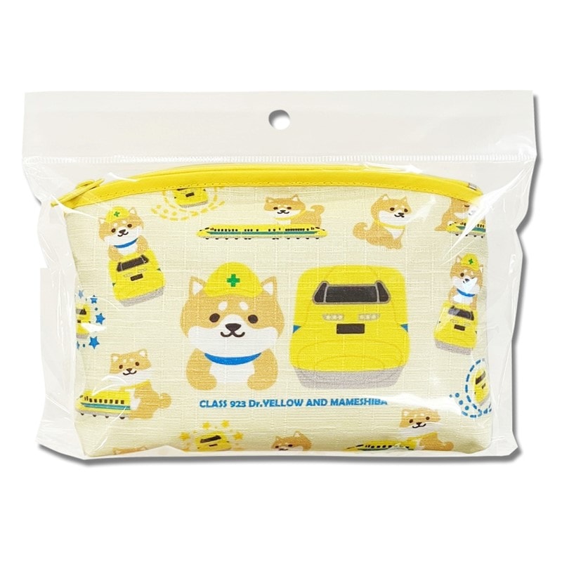【豆柴×ドクターイエロー】ポーチ