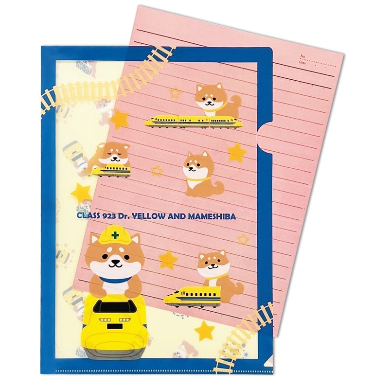 【豆柴×ドクターイエロー】Ａ４クリアファイル