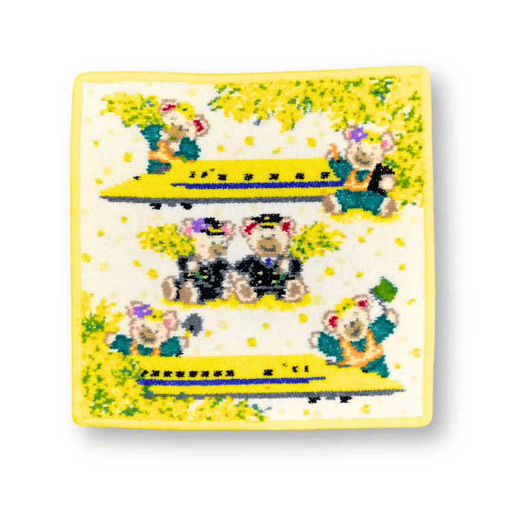 【FEILER】ハンカチ CLASS 923 Dr.YELLOW HAPPY MIMOZA（イエロー）