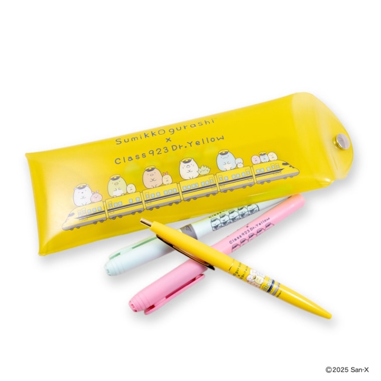 【当社限定】ポーチ付きBICペンセット【すみっコぐらし×ドクターイエロー】