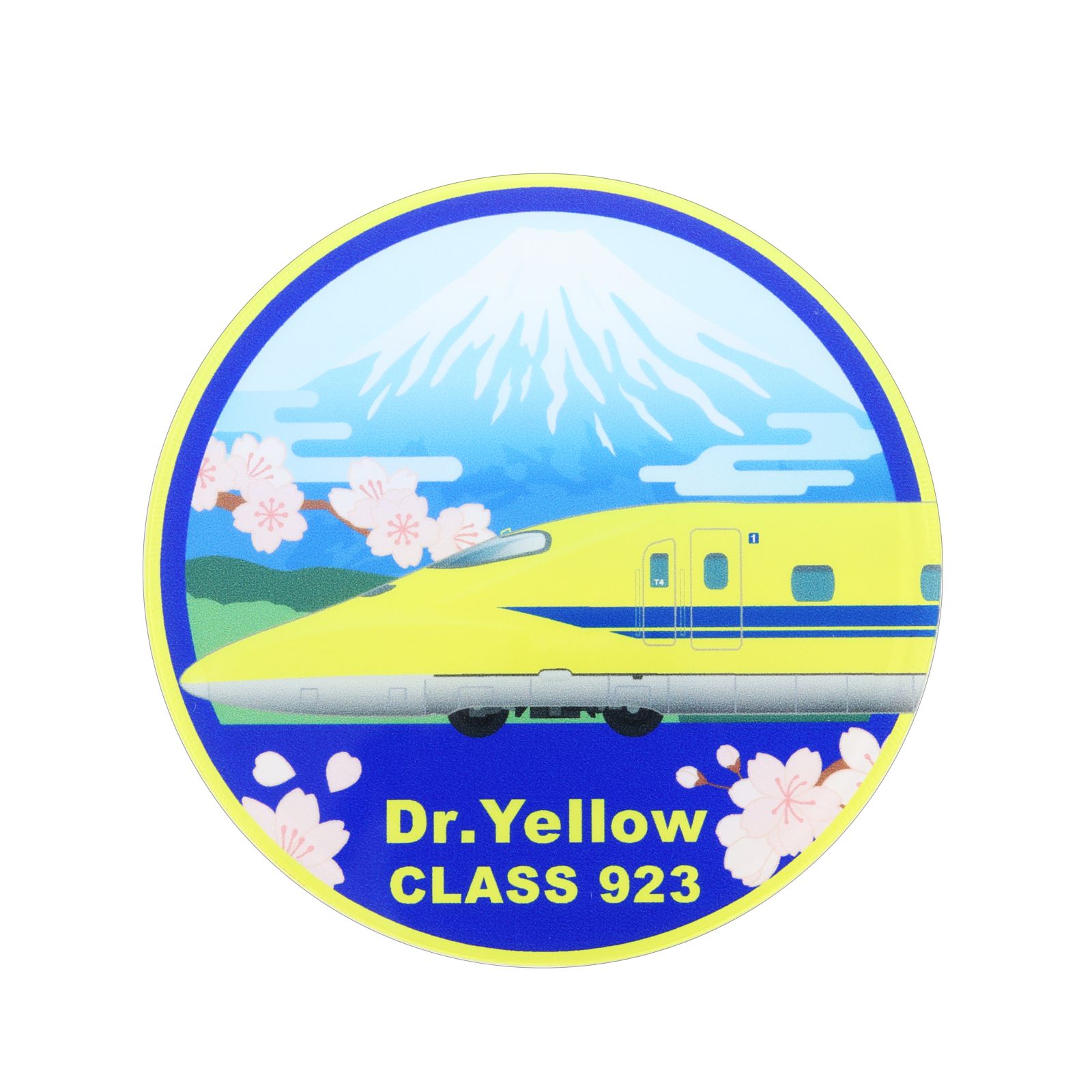 923形ドクターイエロー アクリルマグネット（富士山/車体側面）