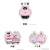 ダイカットステッカーA・B・C（全3種）「あさみみちゃん」（描き下ろし）