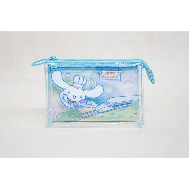 【JR東海 × Cinnamoroll】スリーポケットクリアポーチ 