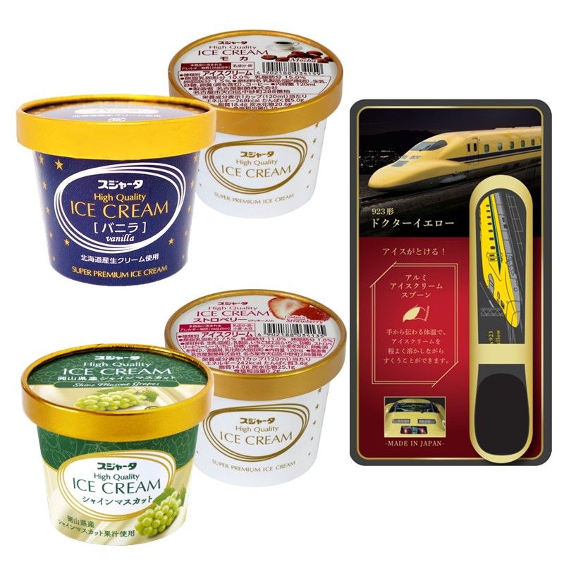 ｼﾝｶﾝｾﾝｽｺﾞｲｶﾀｲｱｲｽ（詰合せ）11個入り（ﾊﾞﾆﾗ4+ﾏｽｶｯﾄ3+ﾓｶ2+ｽﾄﾛﾍﾞﾘｰ2）＋ﾄﾞｸﾀｰｲｴﾛｰ ｱﾙﾐｱｲｽｸﾘｰﾑｽﾌﾟｰﾝ1本