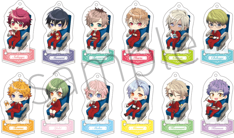 トレーディングアクリルスタンドキーホルダー【春組・夏組】BOX（全12種）