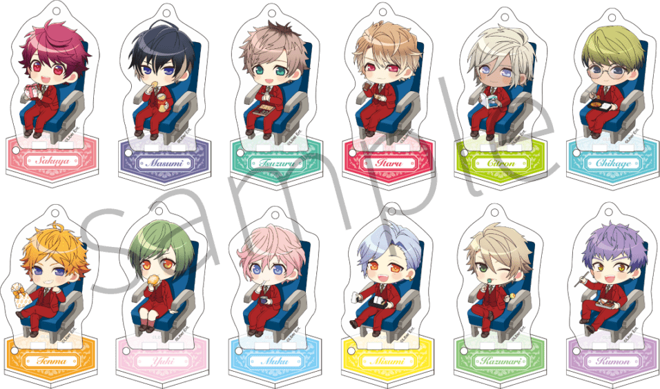 トレーディングアクリルスタンドキーホルダー【春組・夏組】BOX（全12種）