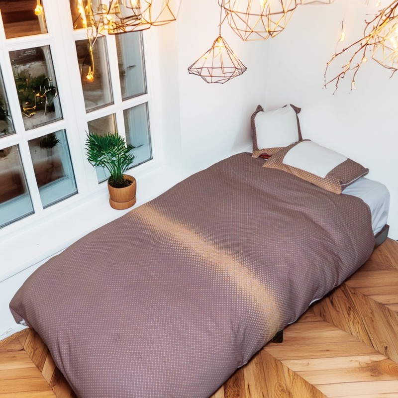 鉄道モチーフ 布団カバー　N700Sグリーン車座席モケット柄