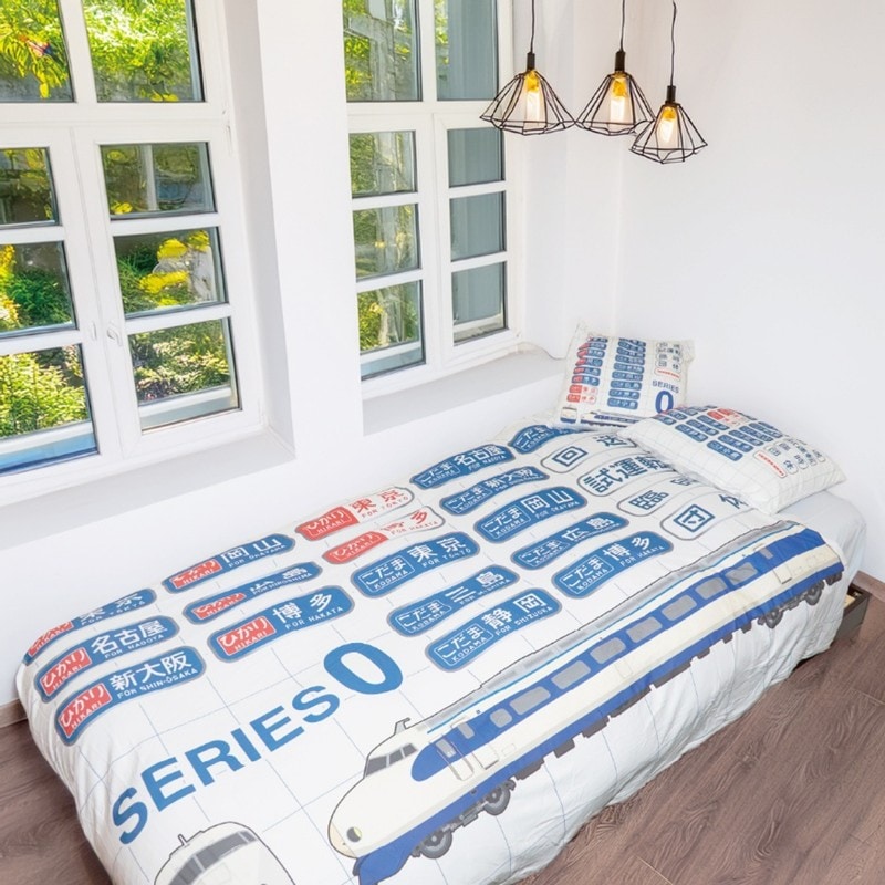 鉄道モチーフ 布団カバー　新幹線0系方向幕柄