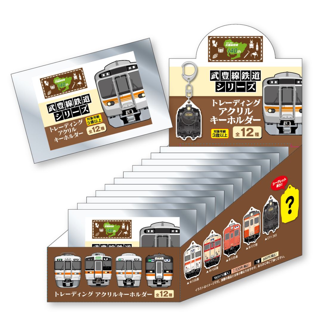 武豊線 トレーディングアクリルキーホルダー（BOX販売）