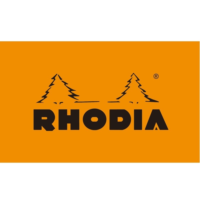 【RHODIA×新幹線】N700Sロゴ入りカバー（ブラウン）＋ロディアメモNo.16（オレンジ）