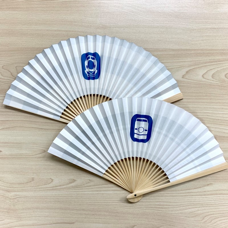 オリジナル扇子（白竹堂×新幹線100系）