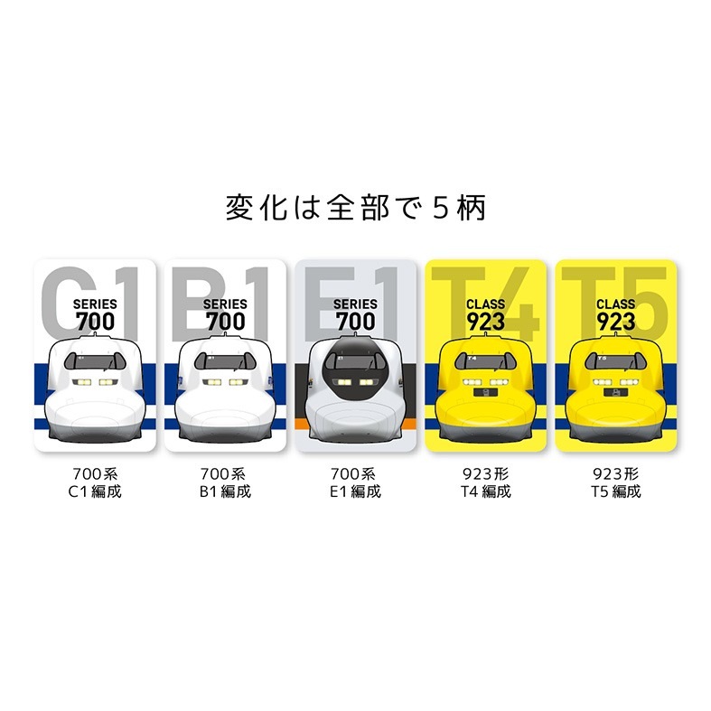 チェンジングトレインステッカー（700系/923形ドクターイエロー）