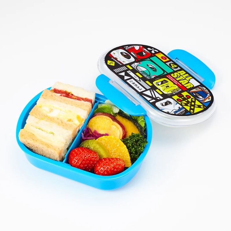 てつどうお弁当箱　ブロック柄