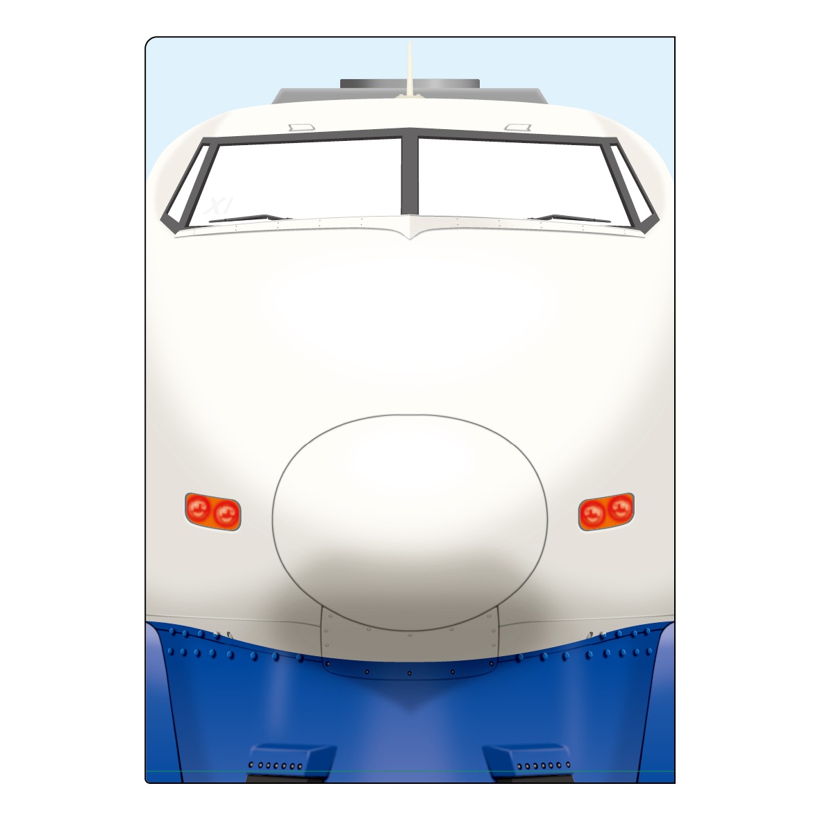 100系新幹線 車窓クリアファイル