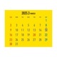 923形ドクターイエローカレンダー2025（3月はじまり）