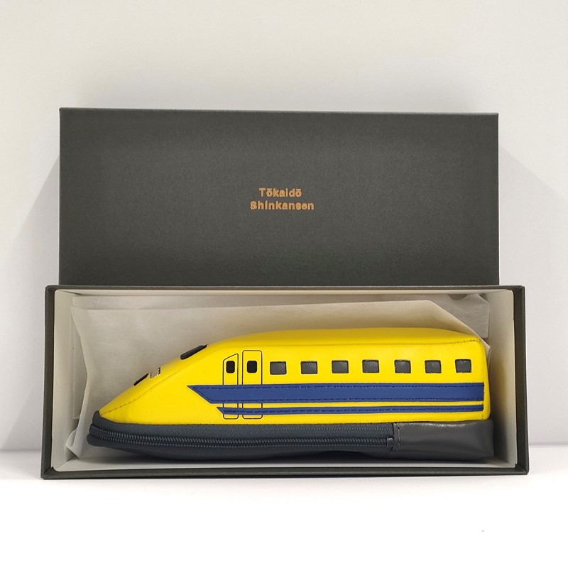 ☆新品タグ付き☆familiar×JR東海　コラボ　ドクターイエロー　ペンケース ファミリア 限定コラボ JR東海 ドクターイエロー ペンケース