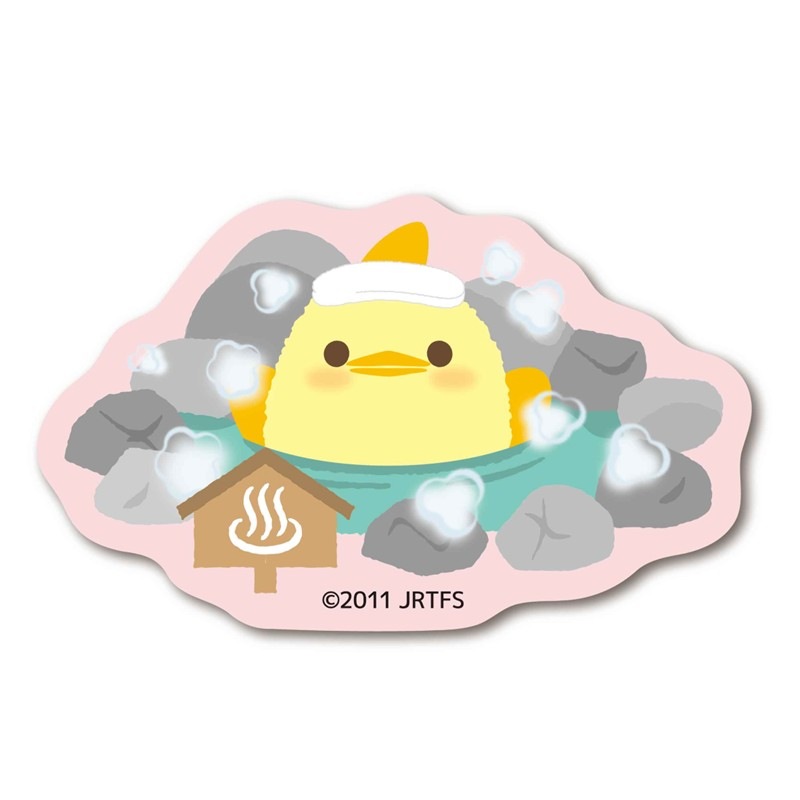 フレークシール13柄×２枚【ぴよりん×温泉】