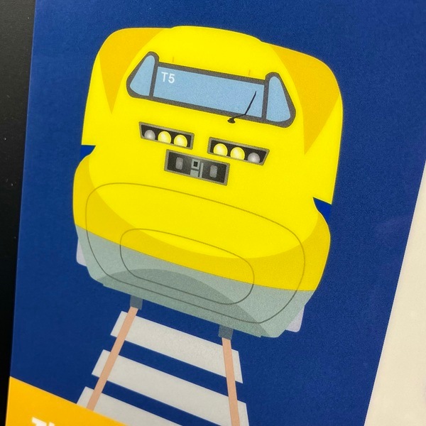 ありがとうドクターイエロー クリアファイル2枚セット(A4＆A5)