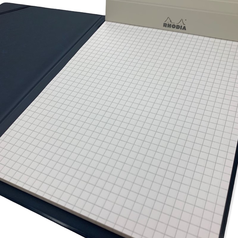【RHODIA×新幹線】N700Sロゴ入りカバー（ネイビー）＋ロディアメモNo.16（ホワイト）