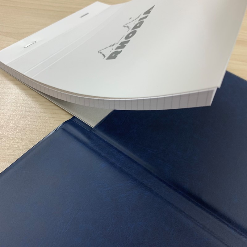 【RHODIA×新幹線】N700Sロゴ入りカバー（ネイビー）＋ロディアメモNo.16（ホワイト）