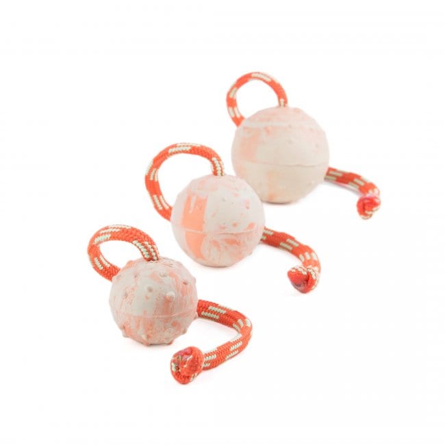 ユーカリボール•*¨*•.¸♬︎ 約14cm、10cm IDC® Natural Rubber Balls - with string (結び目付きボール