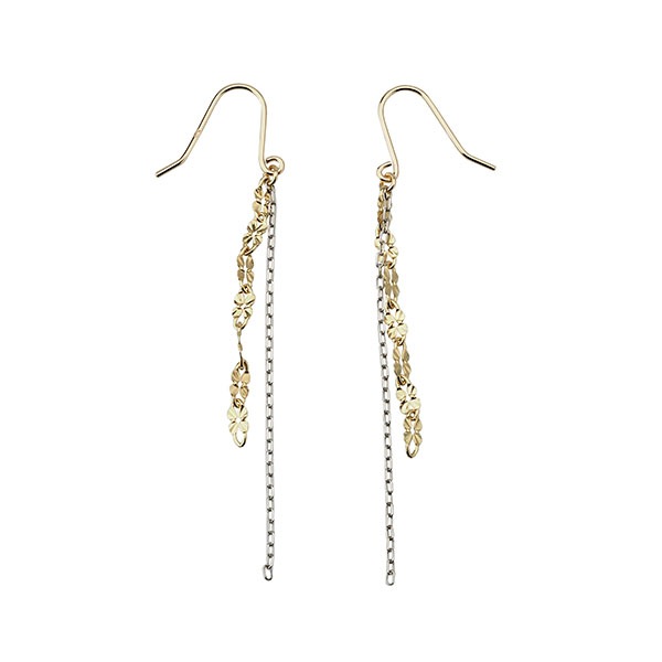 ガーネットベビーパール14Kゴールドイヤリング