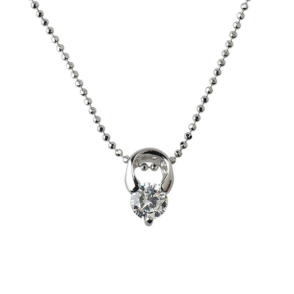 キュービックジルコニア　リングモチーフペンダント