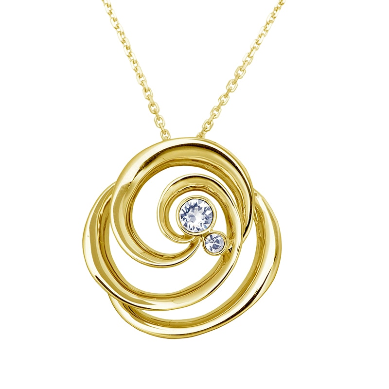 バラモチーフ　ネックレス ゴールドカラー