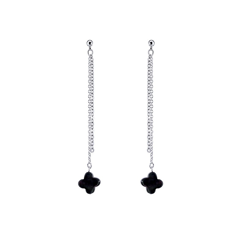 天然石　デザインピアス ロジュームカラー