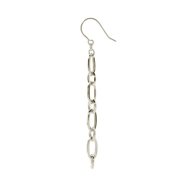 ビンテージ ハンドメイイドチェーン ピアス ロジュームカラー