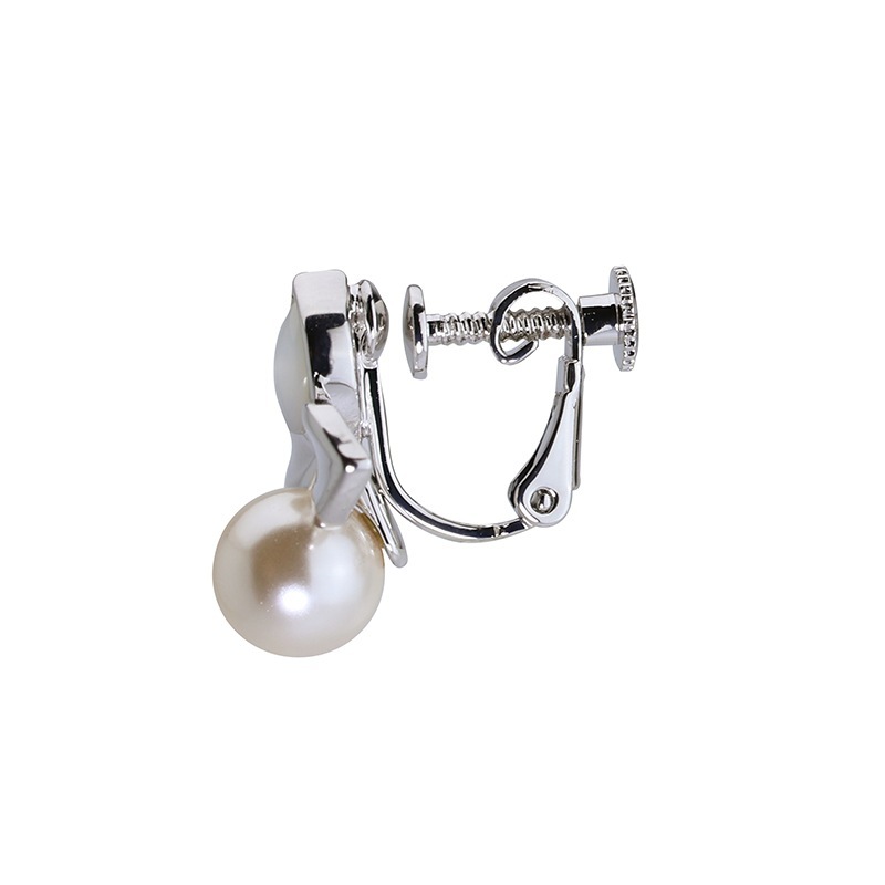 フラワーモチーフ デザインイヤリング ロジュームカラー