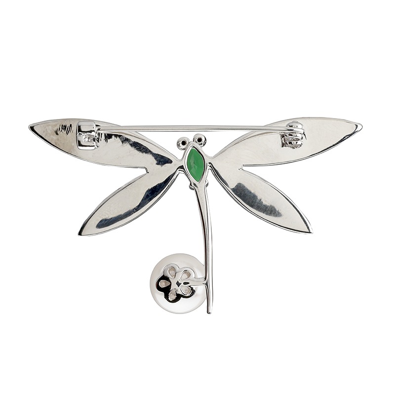 プラパール　とんぼデザインブローチ ロジュームカラー