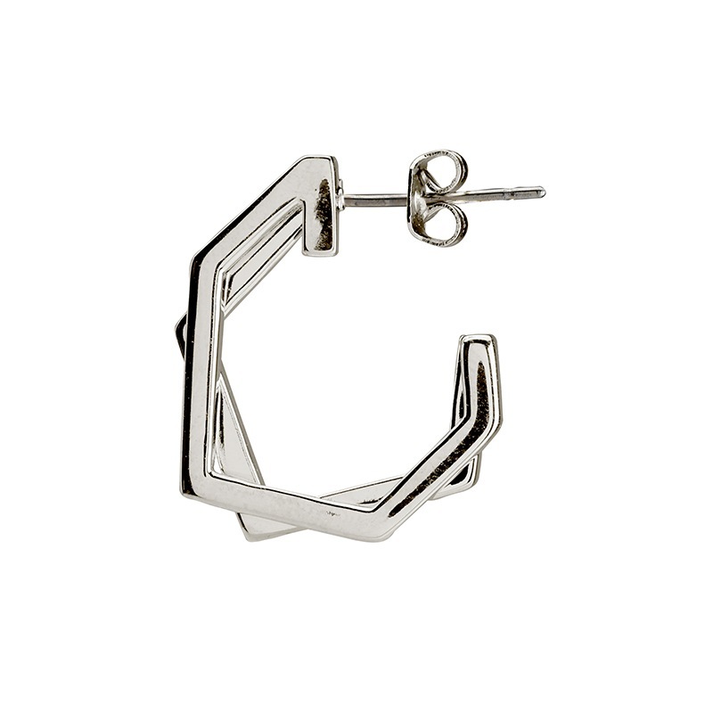 白蝶貝　デザインピアス ロジュームカラー