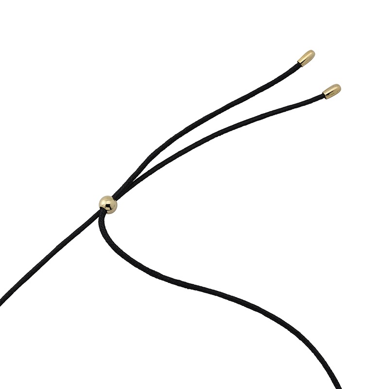 モダンリーフモチーフ　デザインネックレス ゴールドカラー