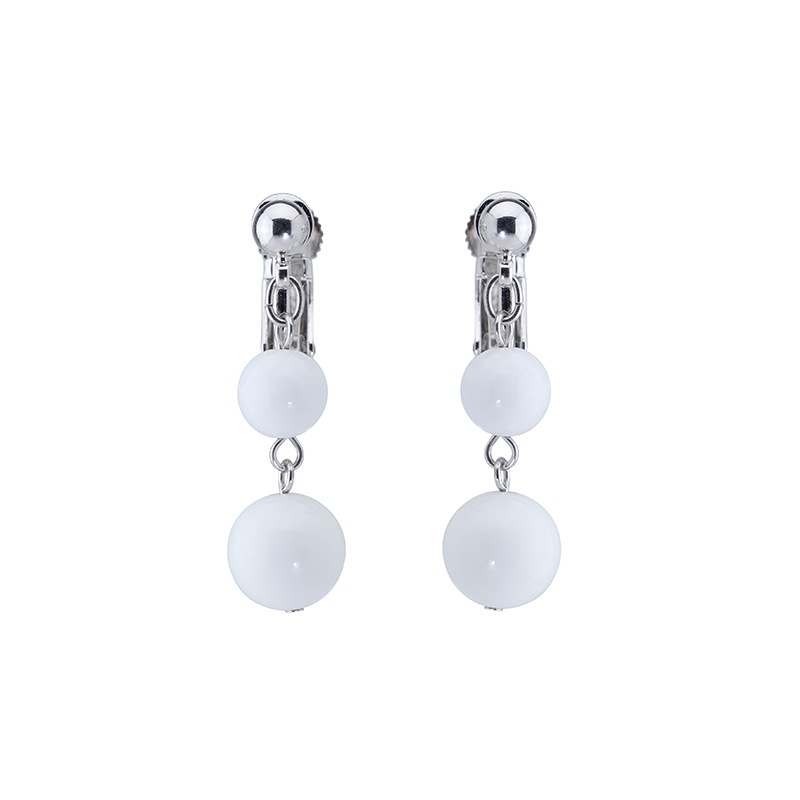 天然石 デザインイヤリング ロジュームカラー