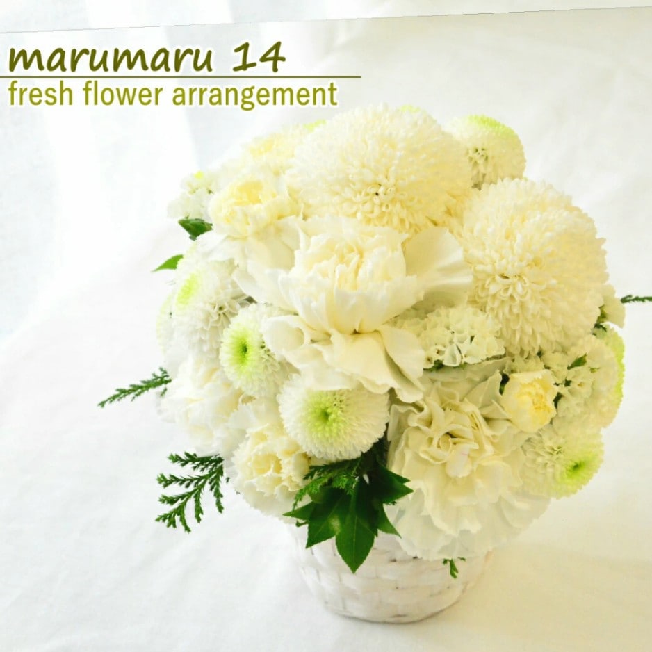 あす楽敬老の日生花フラワーアレンジメント結婚祝いマムまるい花フラワーギフト送料無料白グリーンプレゼント受付記念日新築祝いおしゃれウエディングお祝いかわいい