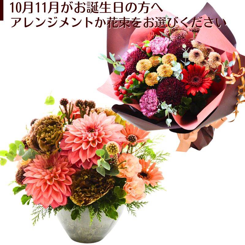 花 誕生日 間に合う フラワーアレンジメント 花束 ブーケ 生花 誕生月の花 誕生月 フラワーギフト お祝い アレンジ ギフト プレゼント 誕プレ おしゃれ お花 指定日 お届け 最強配送 大切な方に お世話になった方に 感謝の気持ち 