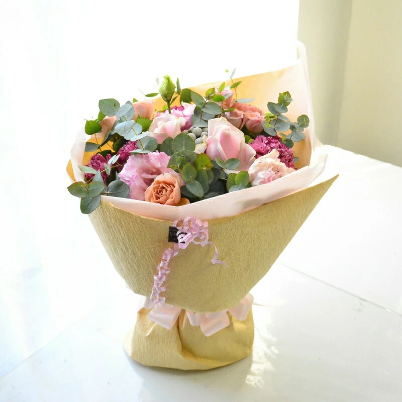 eucalyptus_pink bouquet 01 ~ ユーカリ ピンク ブーケ01~