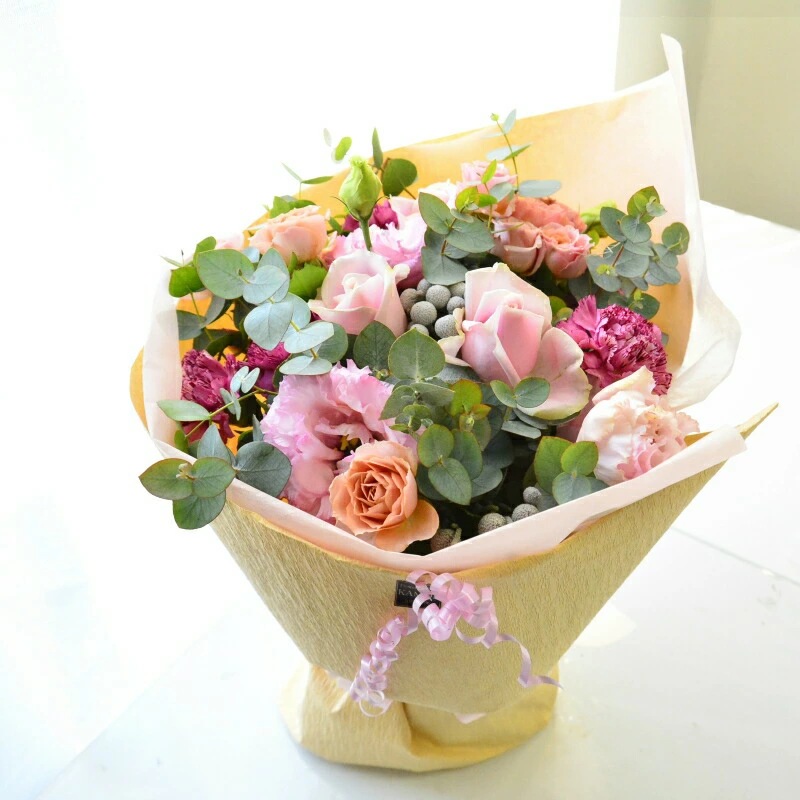 eucalyptus_pink bouquet 01 ~ ユーカリ ピンク ブーケ01~