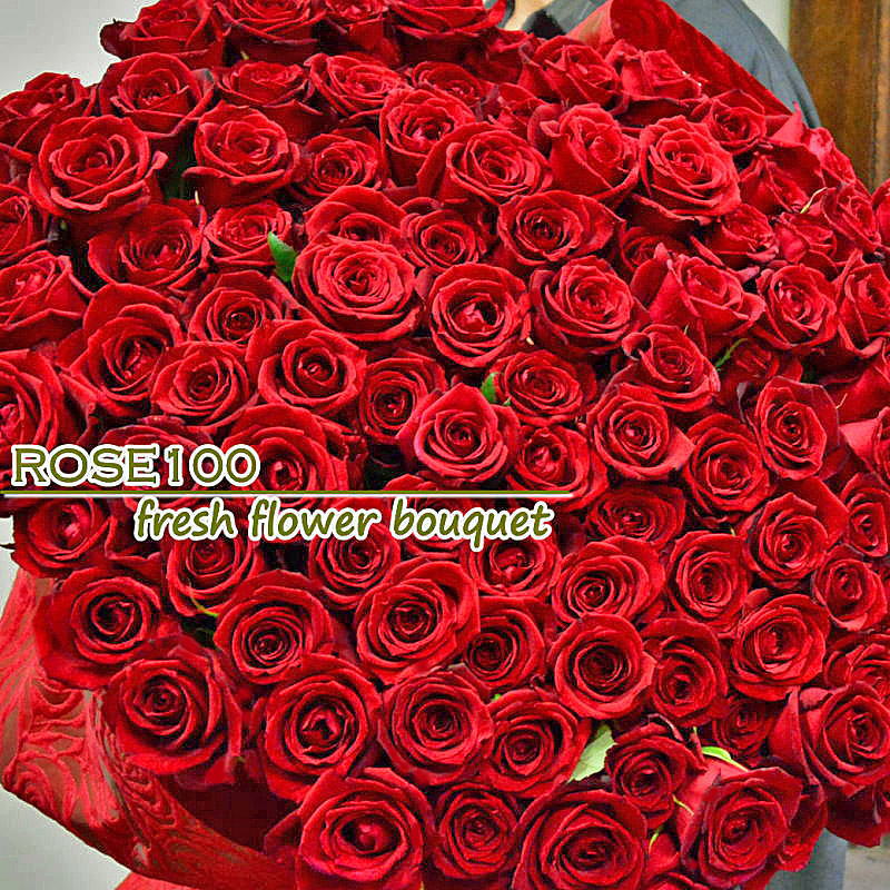RED ROSE100α ～fresh flower bouquet～