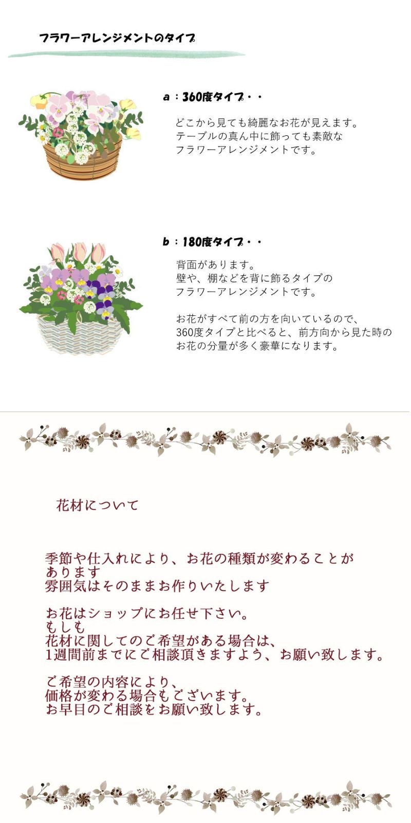 【ペットのお供え花　～ありがとう～】