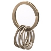 ウェーブクリップス WAVECLIPS　スマートキーリング SMART KEY RING　大1個+小3個セット キーホルダー　シャンパンゴールド