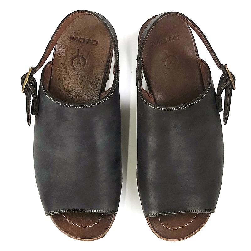 MOTO バックストラップサンダル ☆ MOTO モト 本革 レザー バックストラップ サンダル 1 (25 -26 cm